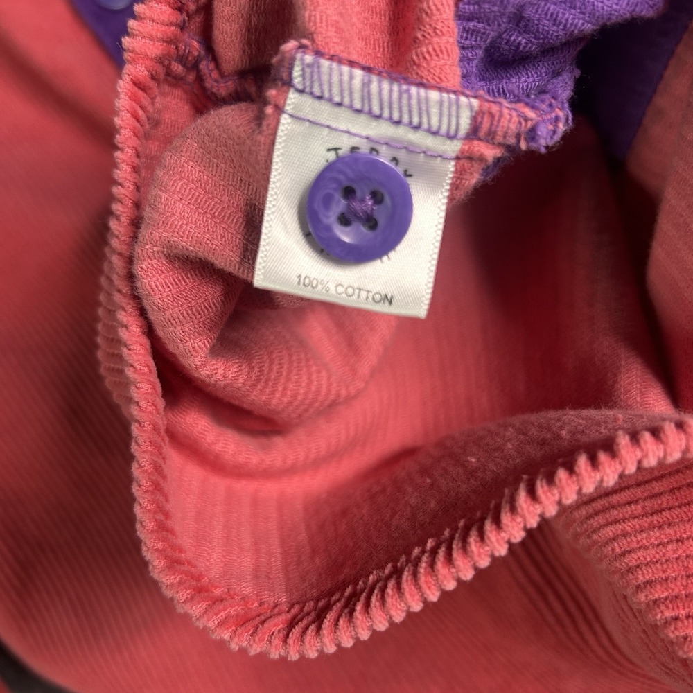 Teddy Fresh Corduroy Color‎ Block Jacket Hoodie Small Streetwear - Picture 5 of 7